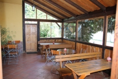 prosklená terasa v restauraci U Čerta